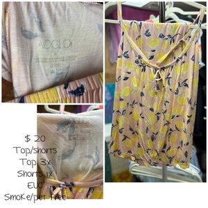 Penningtons Lemon Print Top and Shorts Set